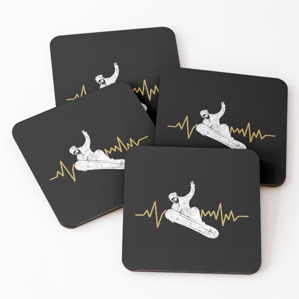 Item preview, Snowboard Snowboarder Heartbeat EKG Vintage Distressed designed and sold by EstelleStar.