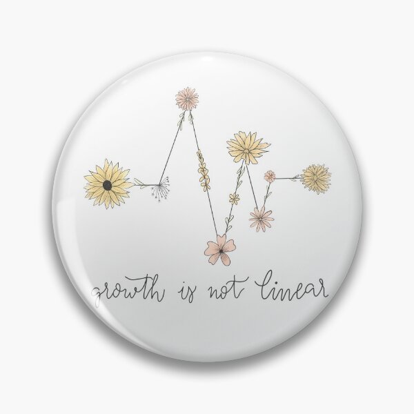 Item preview, Growth Is Not Linear Muted Flowers designed and sold by allyyxoxo.
