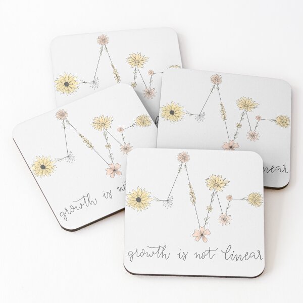 Item preview, Growth Is Not Linear Muted Flowers designed and sold by allyyxoxo.