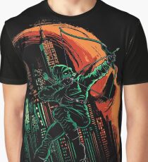 Camiseta gráfica Vigilancia verde