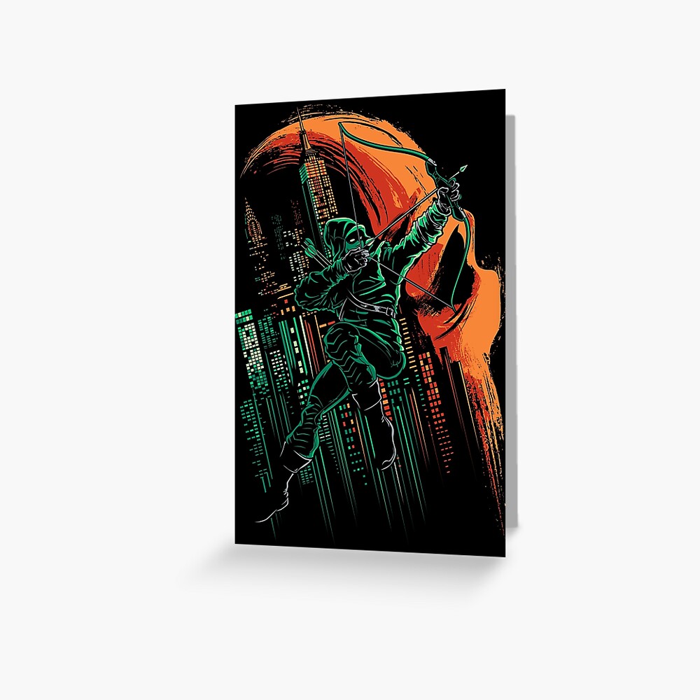 Green Vigilance Greeting Card