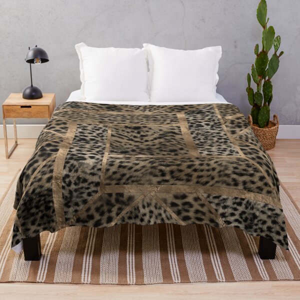 Item preview, Leopard Fur Texture Geometric Pattern designed and sold by k9printart.