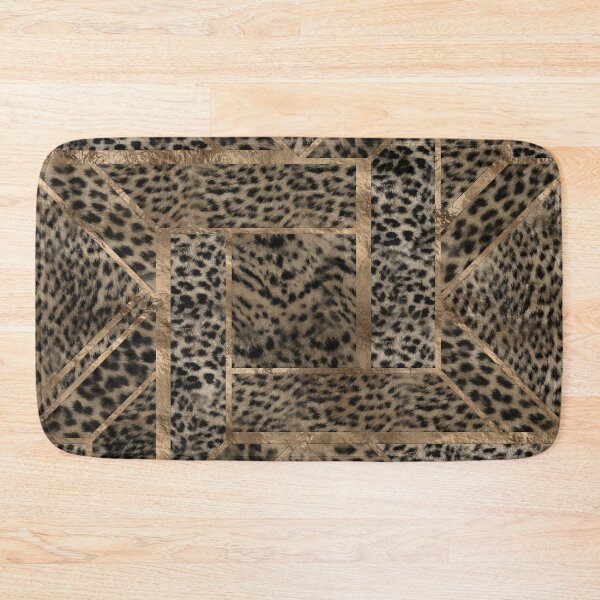 Item preview, Leopard Fur Texture Geometric Pattern designed and sold by k9printart.