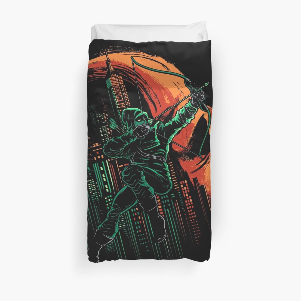 Green Vigilance Duvet Cover