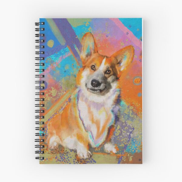 Artikelvorschau, Bunter Corgi-Anstrich entworfen und verkauft von k9printart.