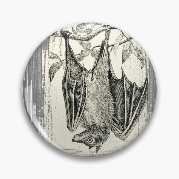 Item preview, Vampire Bat Black White Sketch Vintage designed and sold by AZGuzmans.