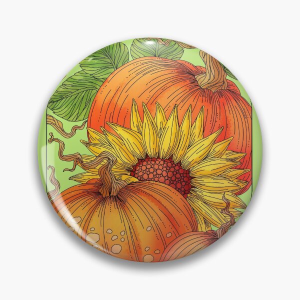 Item preview, Pumpkin and Sunflower designed and sold by Rusembell.