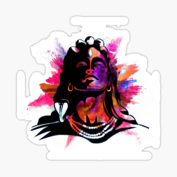 "ADIYOGI the first Yogi " Sticker by Ajex8866 Redbubble