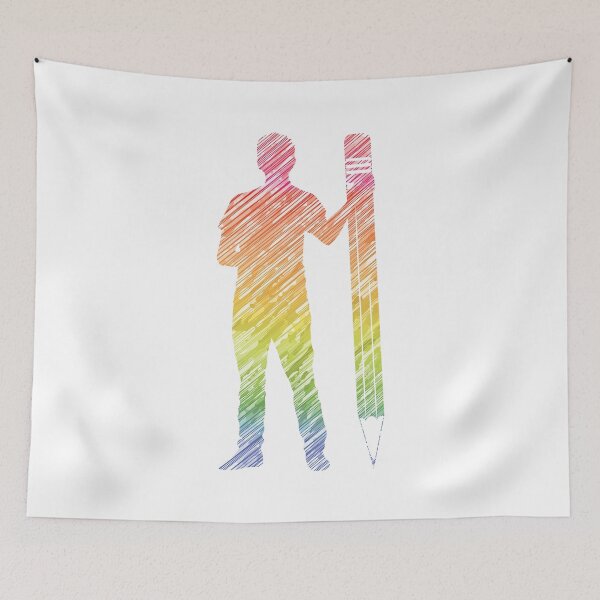 Item preview, I am an Artist (Boy Standing Print) designed and sold by Thoughtscrawl.