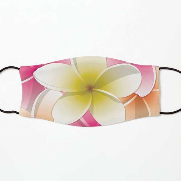 Bright Frangipani/ Plumeria flowers Kids Mask