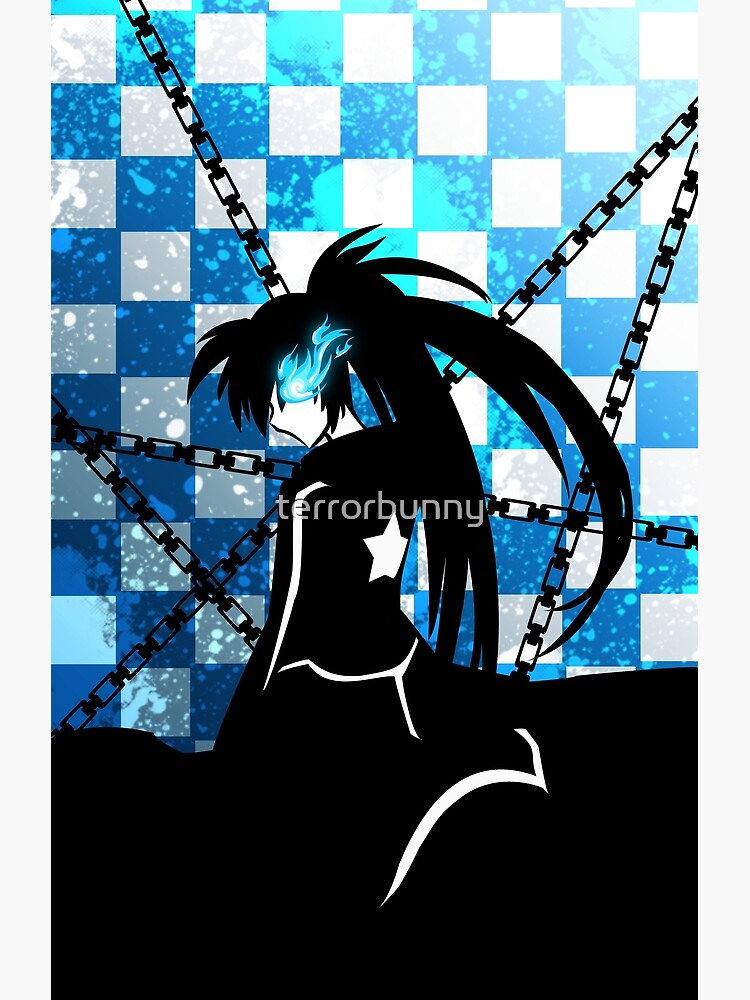 Outlet Black star rock shooter poster