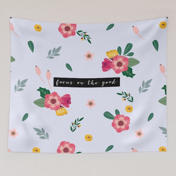 Item preview, Floral - Focus on the Good (Lavender Background) designed and sold by MaplewoodMerch.