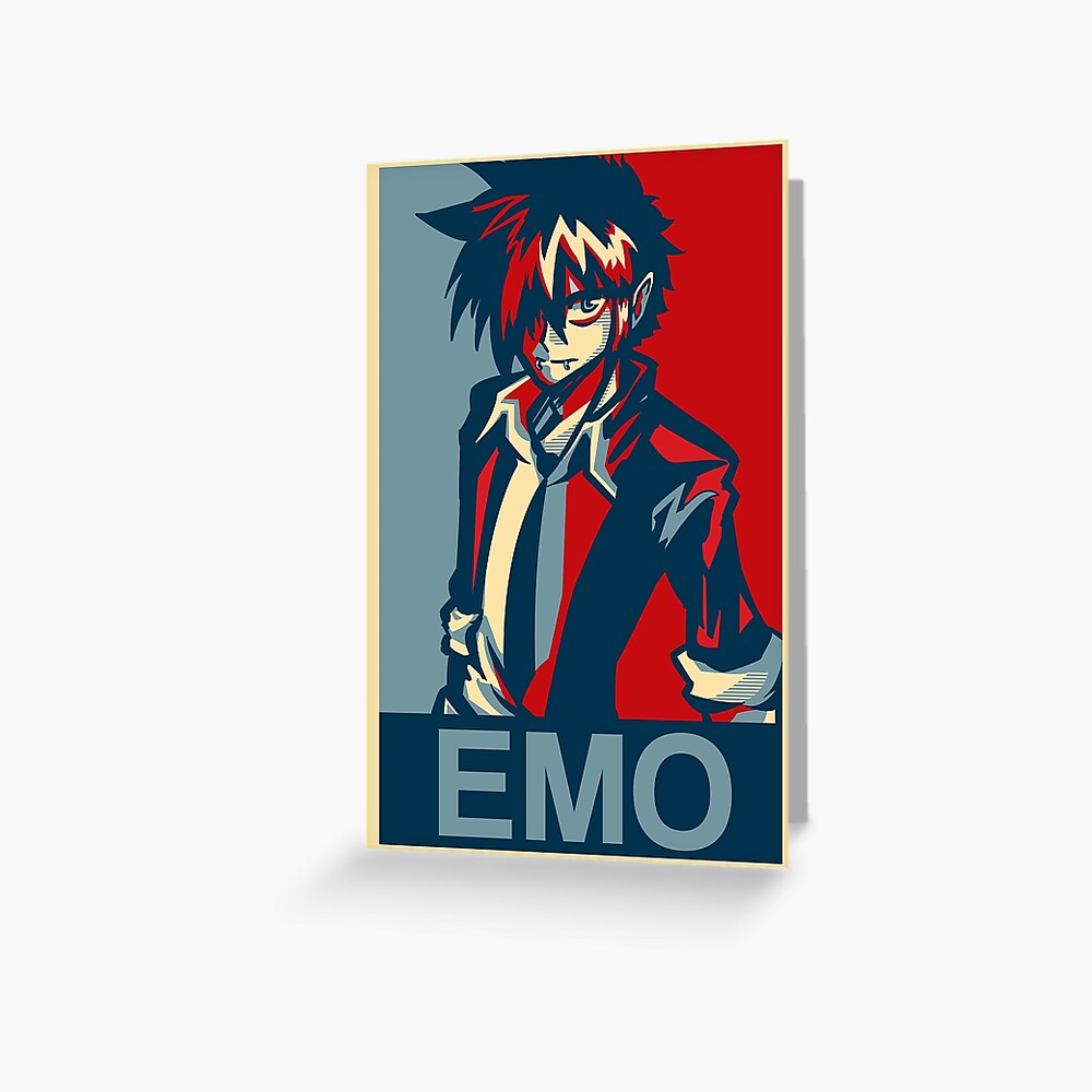 Emo Art Print By Terrorbunny Redbubble