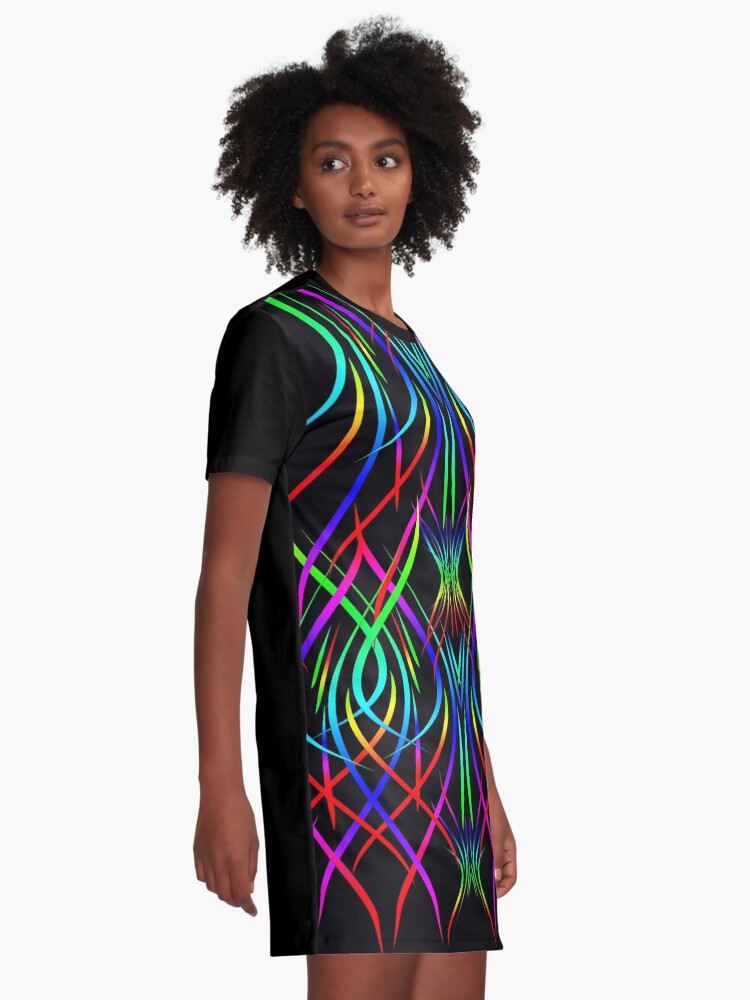 Black dress 2024 with neon colors