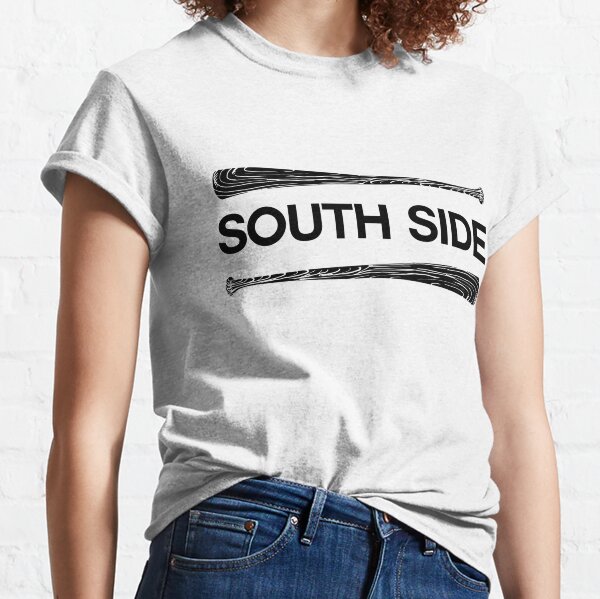  SOUTH SIDE Chicago Custom Classic White Font T Shirt :  Clothing, Shoes & Jewelry