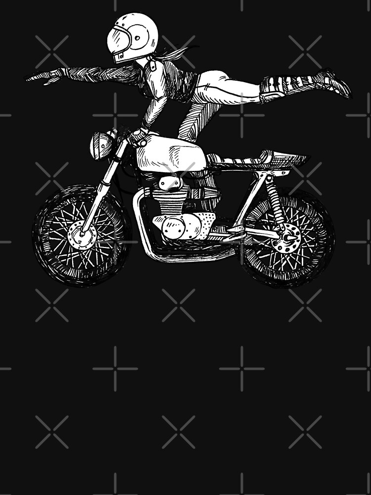 Thumbnail 7 of 7, Classic T-Shirt, Women Who Ride - Superwoman designed and sold by blindthistle.
