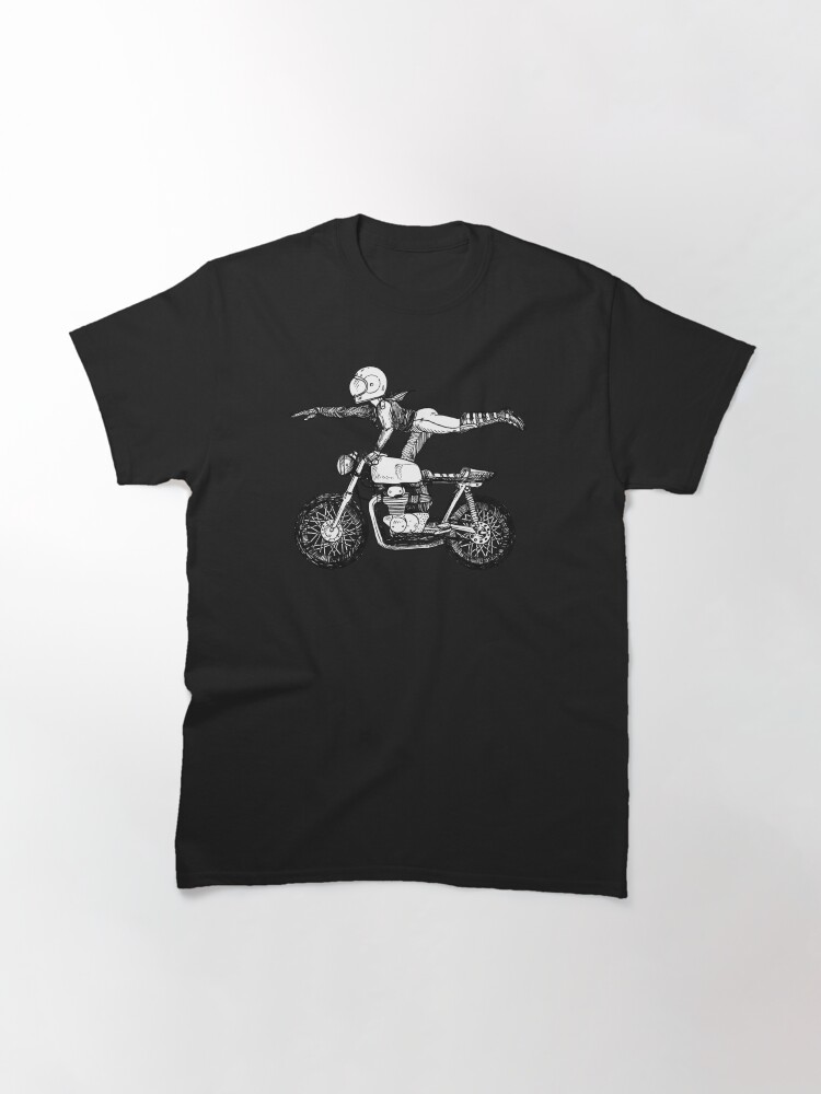 Thumbnail 3 of 7, Classic T-Shirt, Women Who Ride - Superwoman designed and sold by blindthistle.