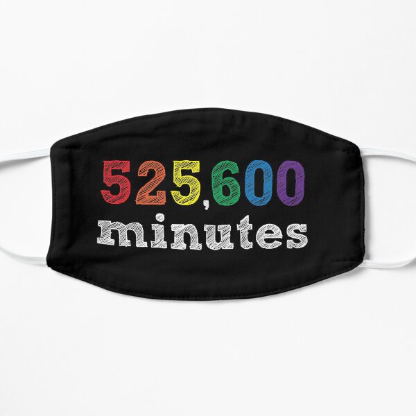 RENT- Rainbow 525,600 minutes Flat Mask