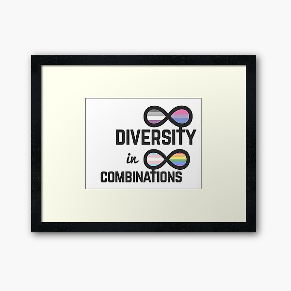 Vista previa del artículo con la obra «Diversidad infinita en combinaciones infinitas», diseñado y vendido por lilastuff.