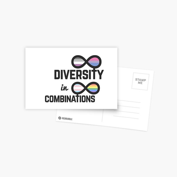 Vista previa del artículo con la obra «Diversidad infinita en combinaciones infinitas», diseñado y vendido por lilastuff.