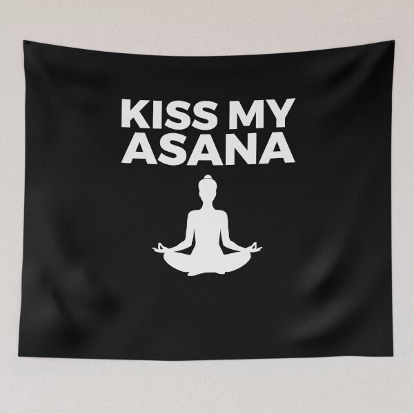 Item preview, Funny Yoga Design - Kiss My Asana! designed and sold by EstelleStar.