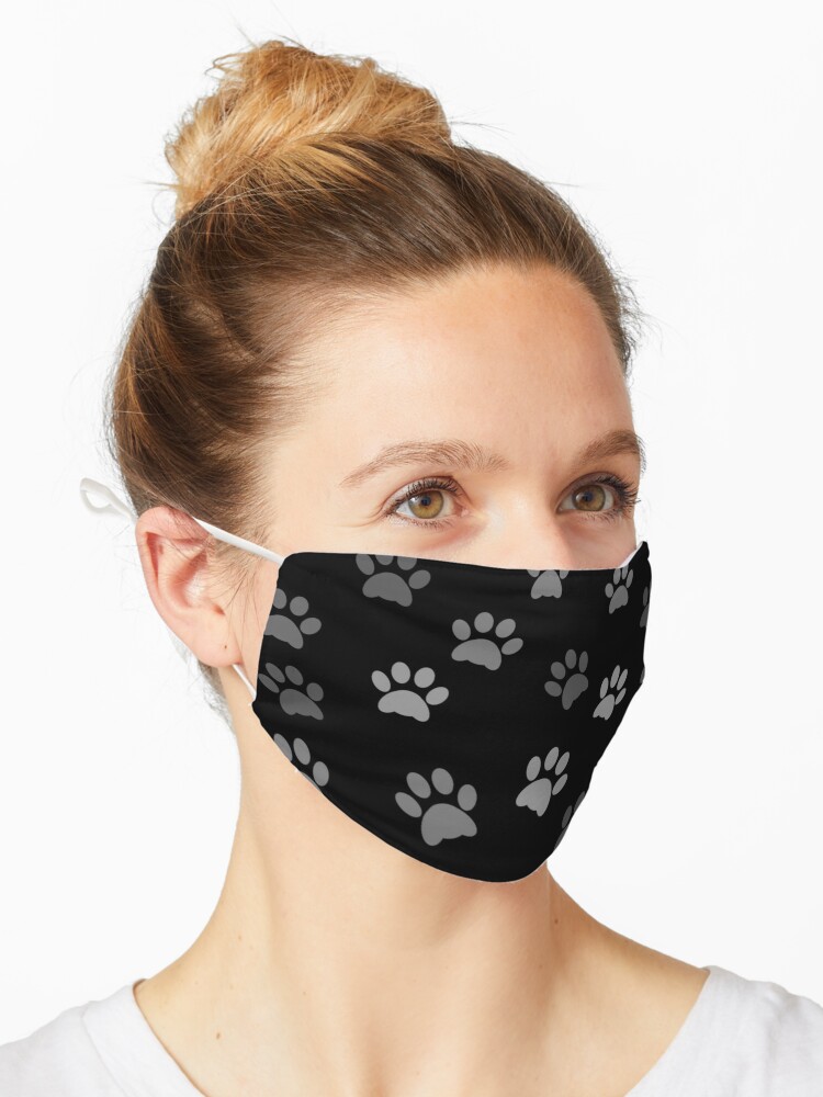 paw prints mask