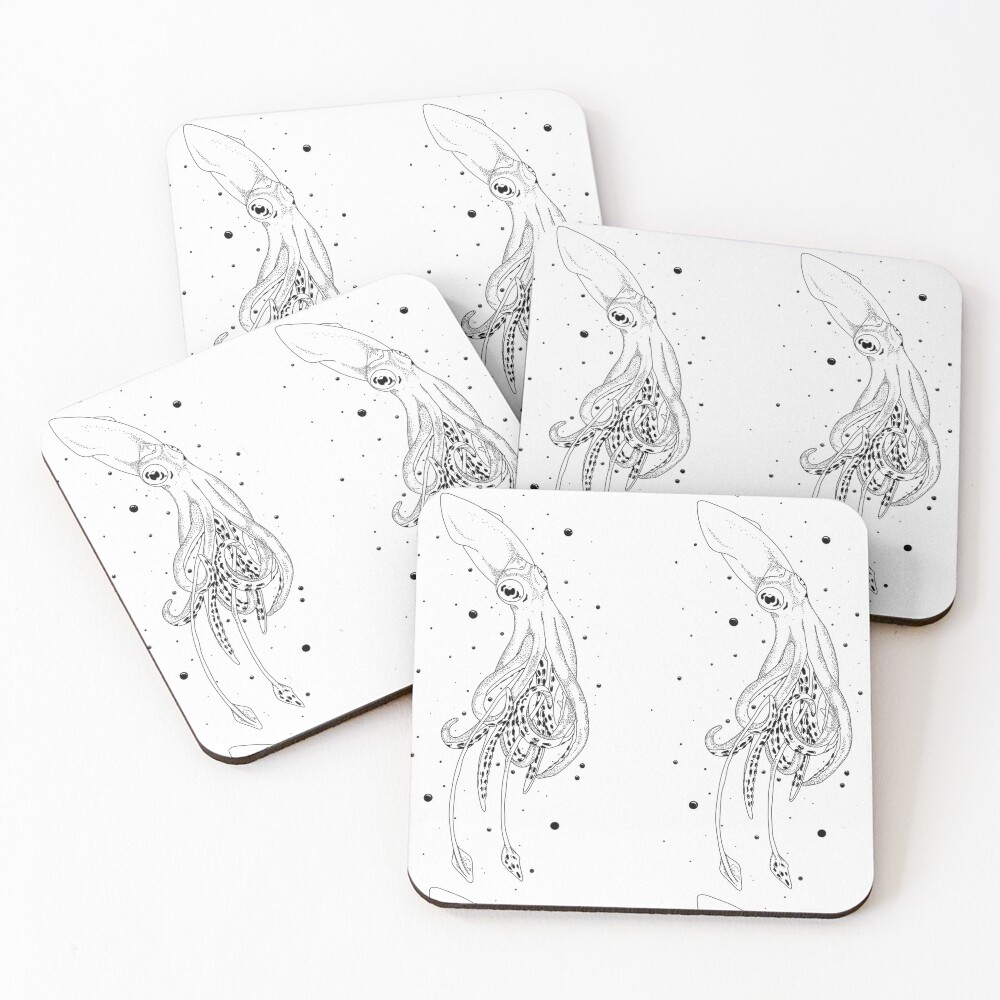 Vista previa del artículo con la obra «Posavasos (lote de 4)», diseñado y vendido por Rusembell.
