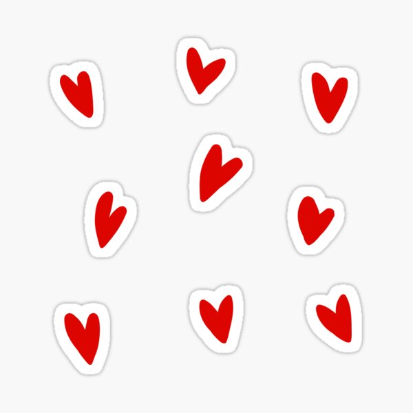Item preview, Cute red hearts designed and sold by soyon.