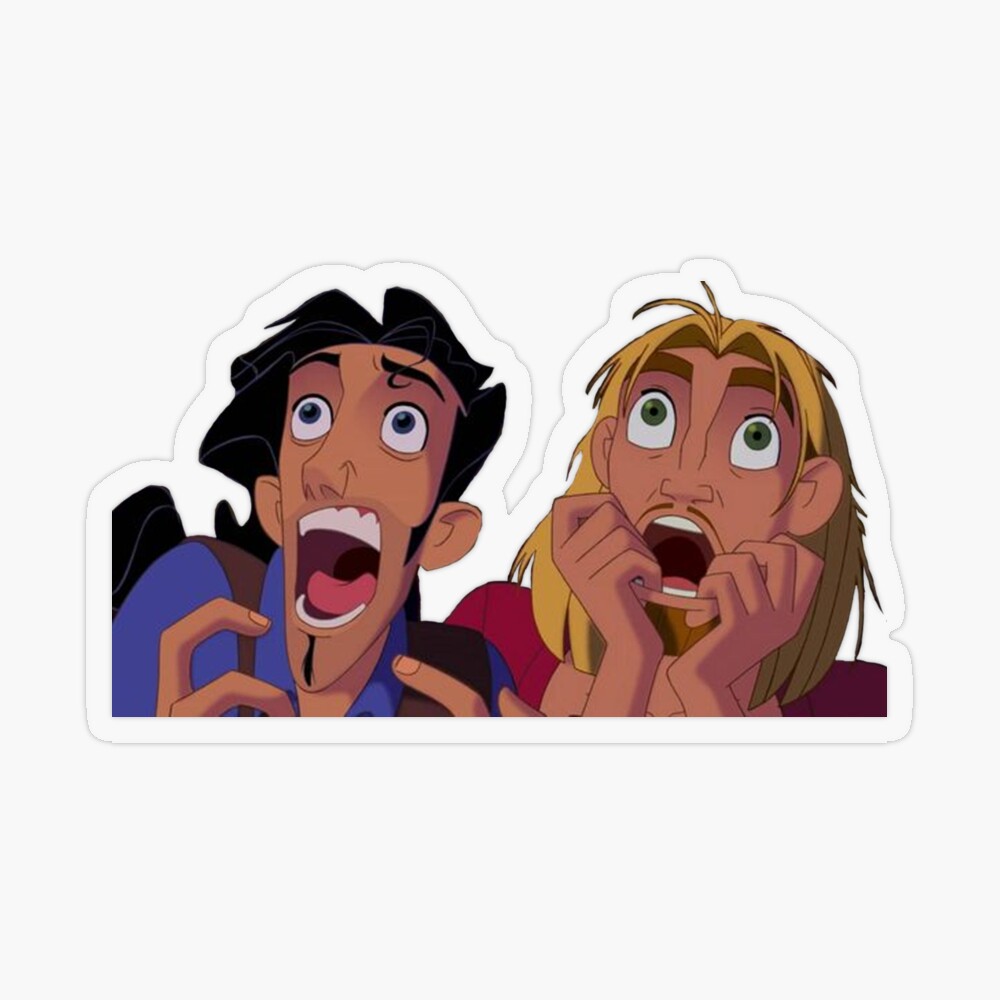 road to el dorado scream Sticker for Sale by tayatay24 | Redbubble