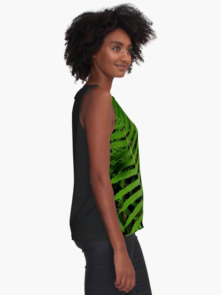 Thumbnail 2 of 6, Sleeveless Top, Sword Fern Classy Camo designed and sold by dreamie09.