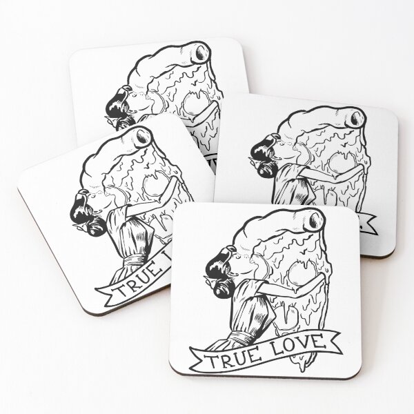 Item preview, Pizza Love BW designed and sold by Rusembell.