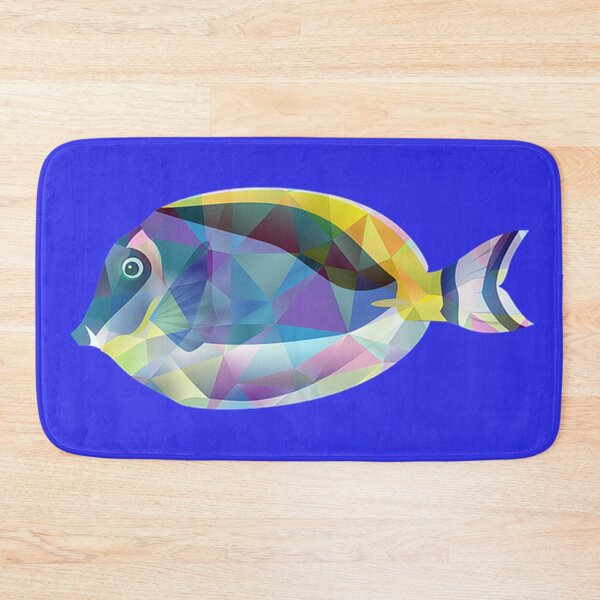 Item preview, Fish of geometric diamond shaped colors designed and sold by dodgerfl.