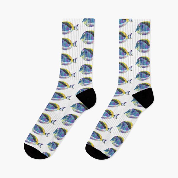 Item preview, Fish of geometric diamond shaped colors designed and sold by dodgerfl.
