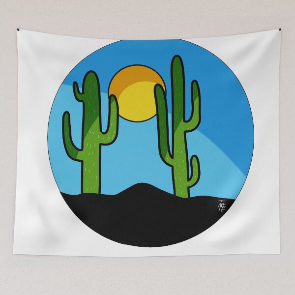 Item preview, minimalist desert cactus designed and sold by Tristen Swinney.