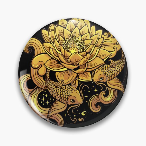 Item preview, Lotus flower and fish designed and sold by Rusembell.