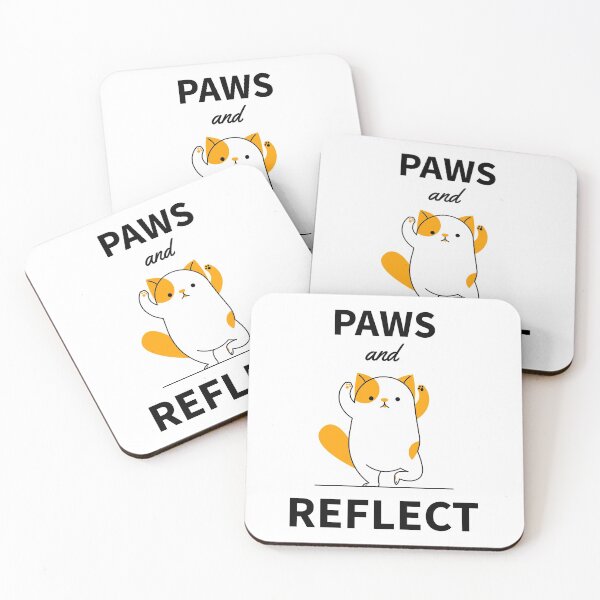 Item preview, Yoga Cat Quote - Paws and Reflect designed and sold by kcaandwu.