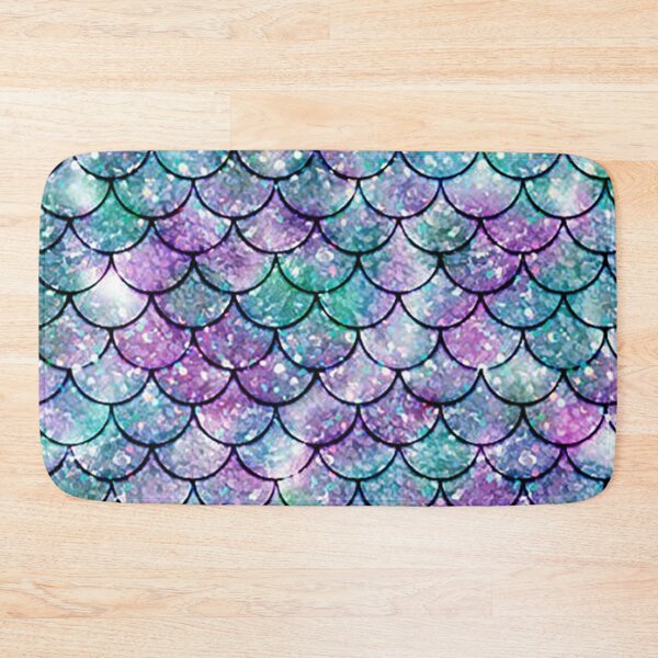 Item preview, Mermaid Pattern in Aqua & Purple Glitter Texture designed and sold by DigitalEffects.