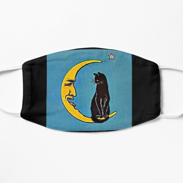 Black Cat & The Moon Flat Mask