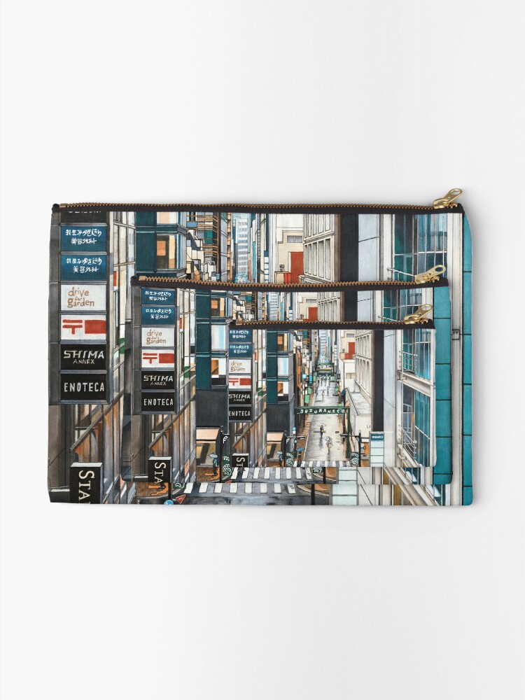 A View Of Ginza Zipper Pouch By Erinnicholls Redbubble