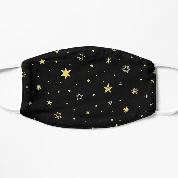 Download Yellow Stars In Black Background Mask By Oussamabrg Redbubble PSD Mockup Templates