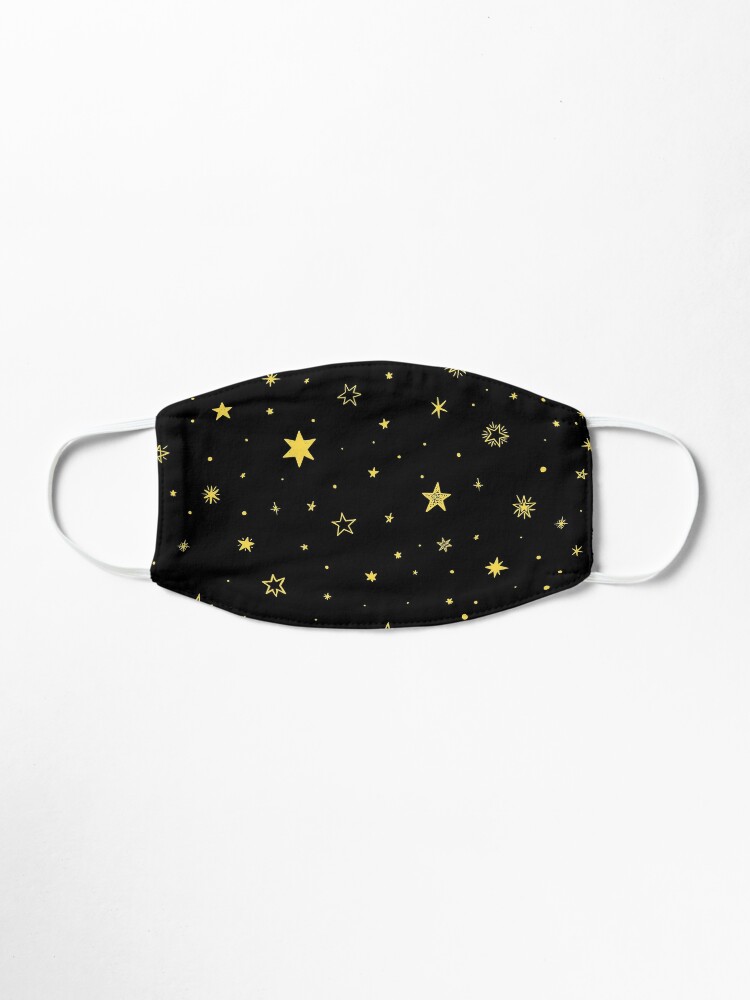 Download Yellow Stars In Black Background Mask By Oussamabrg Redbubble PSD Mockup Templates