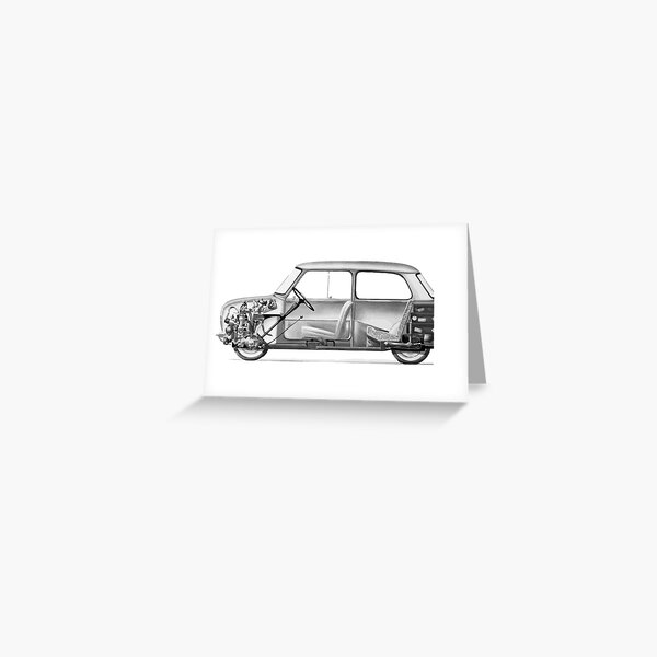 Mini cooper christmas cards