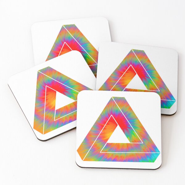 Item preview, Penrose Triangle Tie Dye Rainbow Illusion designed and sold by NYXFN.
