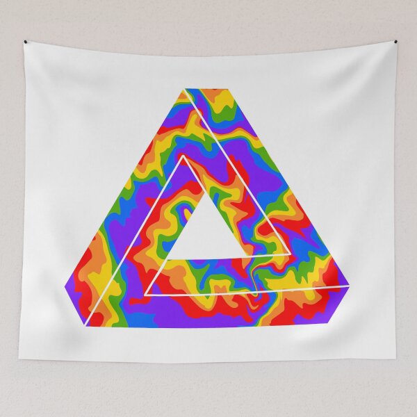 Item preview, Penrose Triangle Rainbow Illusion designed and sold by NYXFN.