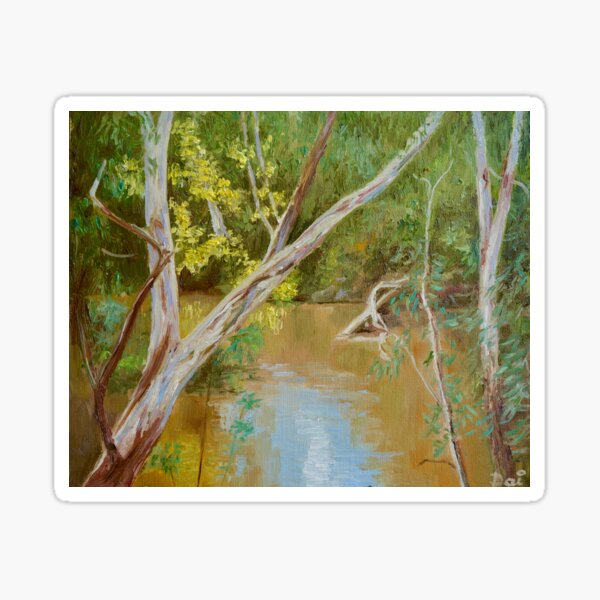 Item preview, Billabong in Darebin Wetlands designed and sold by Dai Wynn Fine Art.