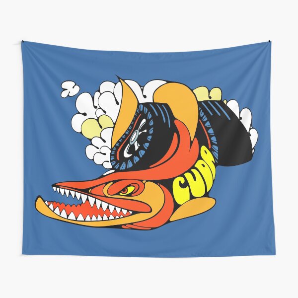 Retro Plymouth Cuda Tapestry