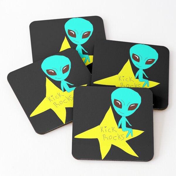 Item preview, kick rocks alien designed and sold by GroovySmolBean.