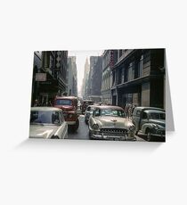 Little Collins Street traffic 19601100 0000 Greeting Card