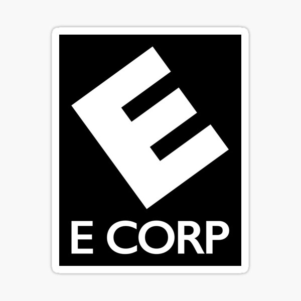 E Corp Sticker By Boxsmash Redbubble