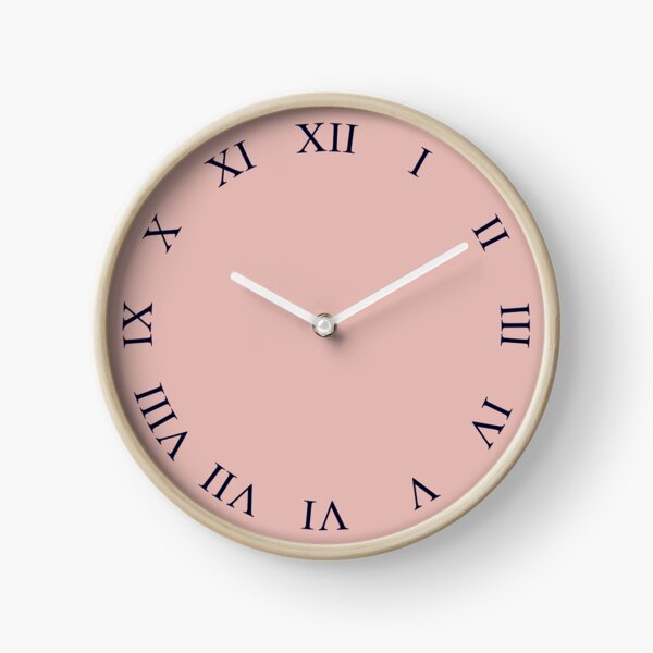 Plain Rose Gold Clock